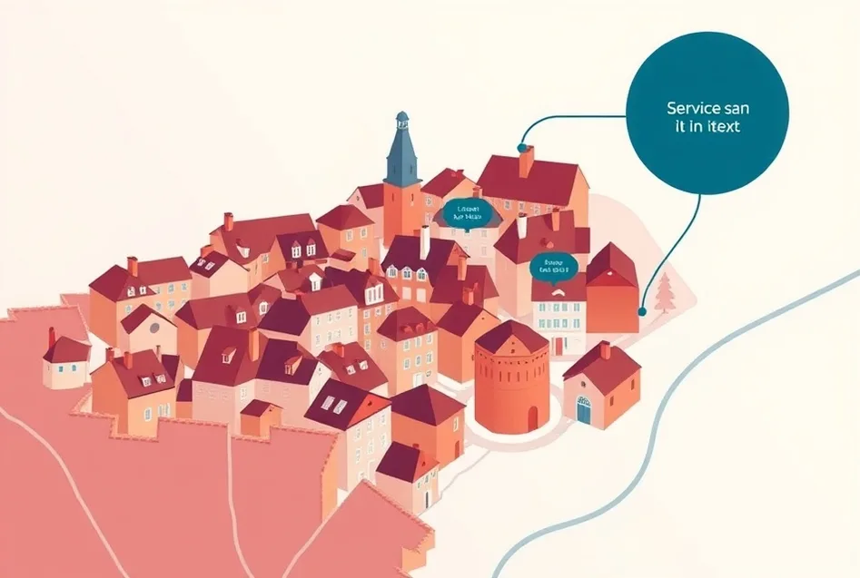 Carte du secteur d'intervention autour de Saint-Étienne-du-Rouvray (76800)